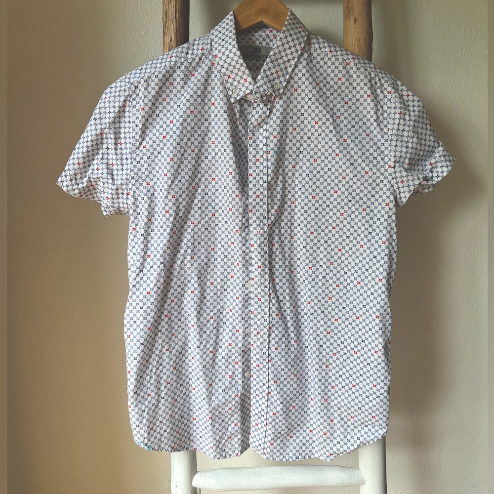 JB workshop short sleeve button down M